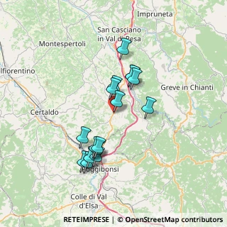 Mappa Via Alessandro Manzoni, 50021 Barberino Val D'elsa FI, Italia (6.43438)