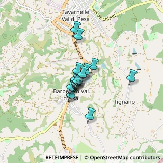 Mappa Via Alessandro Manzoni, 50021 Barberino Val D'elsa FI, Italia (0.544)