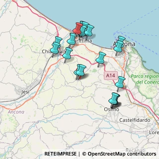 Mappa Via de Carolis, 60020 Agugliano AN, Italia (7.8305)