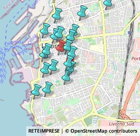 Mappa Via Gaetano Poggiali, 57125 Livorno LI, Italia (0.8195)