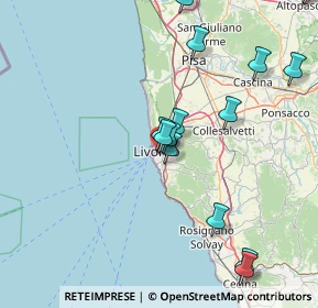 Mappa Via Gaetano Poggiali, 57125 Livorno LI, Italia (19.21)