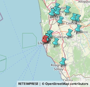 Mappa Via Gaetano Poggiali, 57125 Livorno LI, Italia (14.54647)