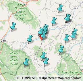 Mappa Via dell'Industria, 61045 Pergola PU, Italia (7.694)