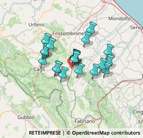 Mappa Via dell'Industria, 61045 Pergola PU, Italia (10.081)