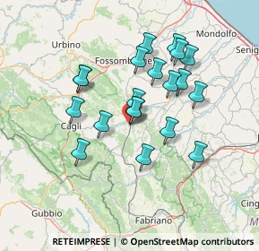 Mappa Via dell'Industria, 61045 Pergola PU, Italia (12.53)