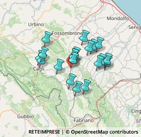 Mappa Via dell'Industria, 61045 Pergola PU, Italia (10.485)