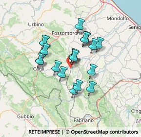 Mappa Via dell'Industria, 61045 Pergola PU, Italia (11.0575)