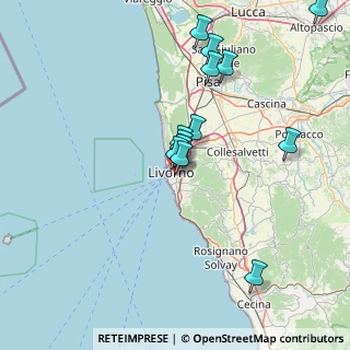 Mappa Via De Tivoli Serafino, 57125 Livorno LI, Italia (14.83692)