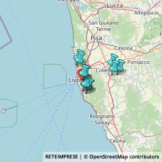 Mappa Via De Tivoli Serafino, 57125 Livorno LI, Italia (7.2)