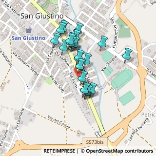 Mappa Via Umbra SS 3 Bis 44 KM 151+992, 06016 San Giustino PG, Italia (0.188)