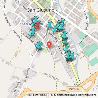 Mappa Via dei Sorbi, 06016 San Giustino PG, Italia (0.22222)