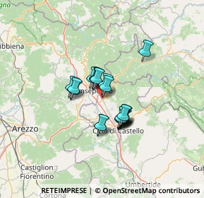 Mappa Via dei Sorbi, 06016 San Giustino PG, Italia (8.7585)