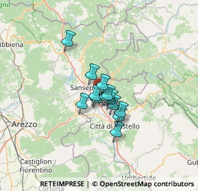 Mappa Via dei Sorbi, 06016 San Giustino PG, Italia (7.69231)