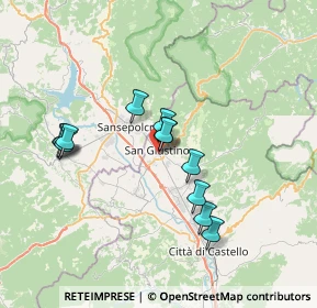 Mappa Via dei Sorbi, 06016 San Giustino PG, Italia (6.42)