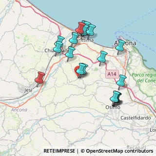 Mappa Via Quercettino, 60020 Agugliano AN, Italia (7.916)