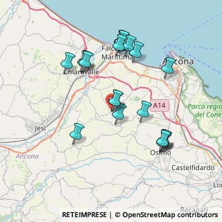 Mappa Via Quercettino, 60020 Agugliano AN, Italia (7.692)