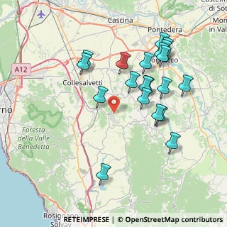 Mappa Via Papa Karol Wojtyla, 56042 Crespina Lorenzana PI, Italia (7.982)
