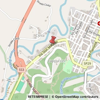 Mappa Via Don Minzoni, 44, 61043 Cagli, Pesaro e Urbino (Marche)