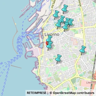 Mappa Via Carrozzieri, 57126 Livorno LI, Italia (1.04455)