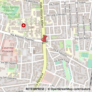 Mappa Piazza Damiano Chiesa, 51, 57124 Livorno, Livorno (Toscana)