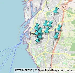 Mappa Via Goldoni Carlo, 57125 Livorno LI, Italia (1.0925)