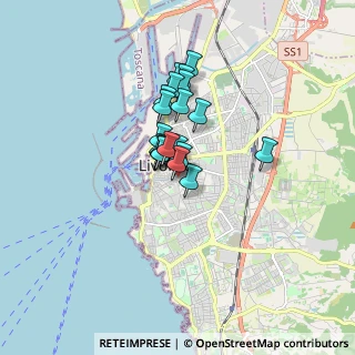 Mappa Via Goldoni Carlo, 57125 Livorno LI, Italia (1.095)