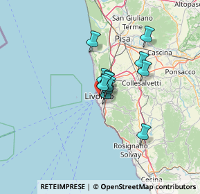 Mappa Via Goldoni Carlo, 57125 Livorno LI, Italia (7.38231)