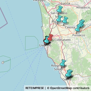 Mappa Via della Rondinella, 57125 Livorno LI, Italia (18.74105)