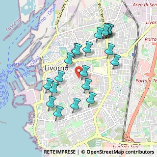 Mappa Via C. Battisti, 57125 Livorno LI, Italia (0.9165)