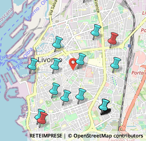 Mappa Via C. Battisti, 57125 Livorno LI, Italia (1.2225)