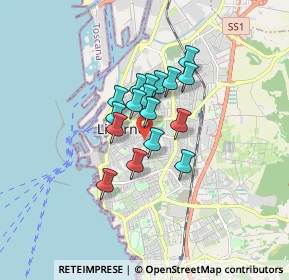 Mappa Via C. Battisti, 57125 Livorno LI, Italia (1.11)