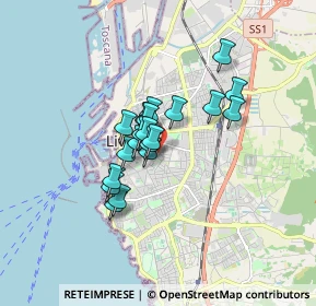 Mappa Via C. Battisti, 57125 Livorno LI, Italia (1.144)