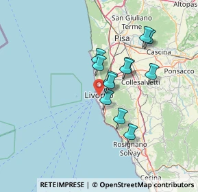 Mappa P.za Elia Benamozegh, 57125 Livorno LI, Italia (11.09667)