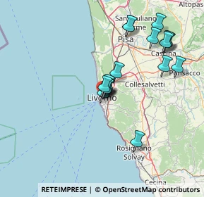 Mappa P.za Elia Benamozegh, 57125 Livorno LI, Italia (13.73824)