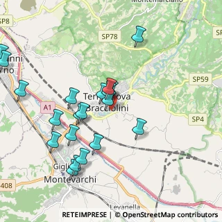 Mappa Via del Fiume, 52028 Terranuova Bracciolini AR, Italia (2.136)