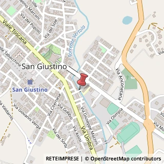 Mappa Via De Amicis E., 06016 San Giustino, Perugia (Umbria)