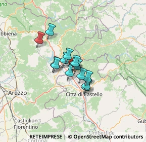 Mappa Via del Mercato Vecchio, 06016 San Giustino PG, Italia (7.66857)