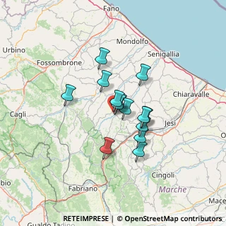 Mappa Via F. Tomasssini, 60030 Serra De' conti AN, Italia (9.39429)