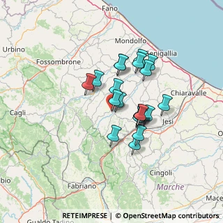 Mappa Via F. Tomasssini, 60030 Serra De' conti AN, Italia (10.523)