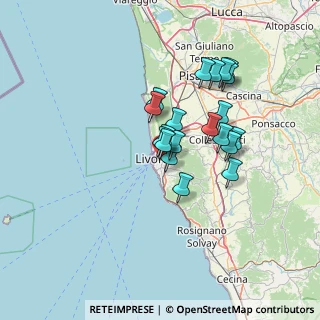Mappa Via Micali, 57125 Livorno LI, Italia (11.0845)