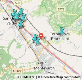 Mappa Via III strada Poggilupi, 52028 Terranuova Bracciolini AR, Italia (2.53083)