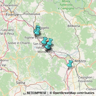 Mappa Piazza Generale Coralli, 52028 Terranuova Bracciolini AR, Italia (7.72083)