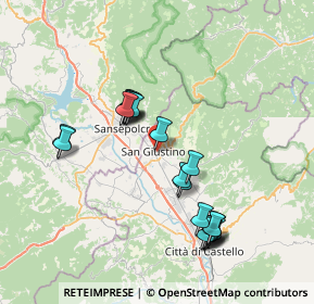 Mappa Via Anconetana, 06016 San Giustino PG, Italia (7.4205)