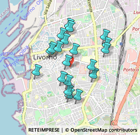 Mappa Via del Origine, 57125 Livorno LI, Italia (0.7705)