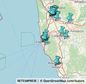 Mappa Via dell' Origine, 57125 Livorno LI, Italia (14.9855)