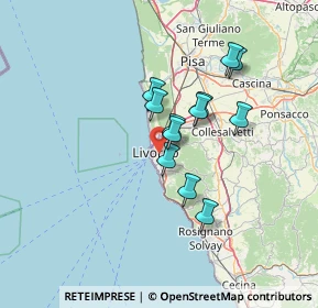 Mappa Via Battisti Cesare, 57125 Livorno LI, Italia (10.7025)