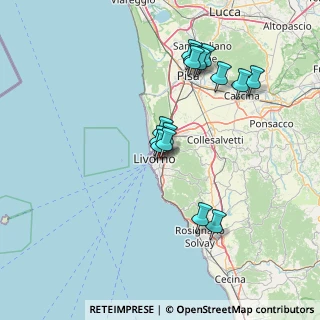 Mappa Via del Volontariato, 57125 Livorno LI, Italia (13.99733)