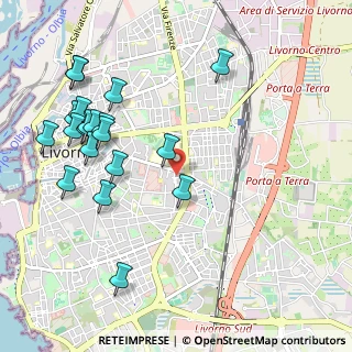 Mappa Via del Volontariato, 57125 Livorno LI, Italia (1.22)