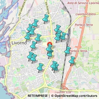 Mappa Via del Volontariato, 57125 Livorno LI, Italia (0.8645)