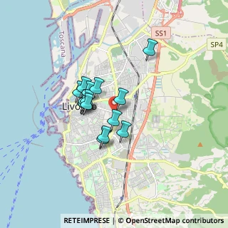 Mappa Via del Volontariato, 57125 Livorno LI, Italia (1.24733)